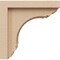 Ekena Millwork 4"W x 8"D x 8"H Classic Warren Rough Cedar Woodgrain TimberThane Corbel, Primed Tan CORUR04X08X08WARRCPR - alternate 4